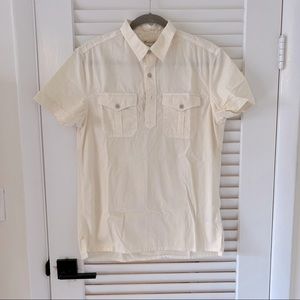 NWT MENS Madewell half-button shirt